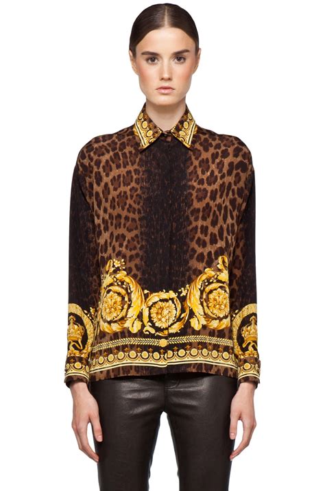 versace inspired silk blouse